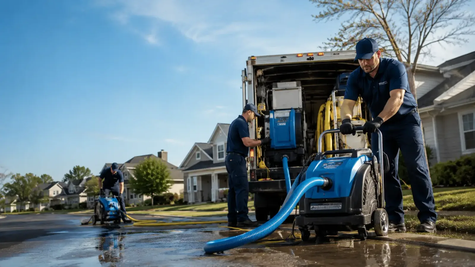 Flood Damage Cleanup in Ellsworth Afb, SD